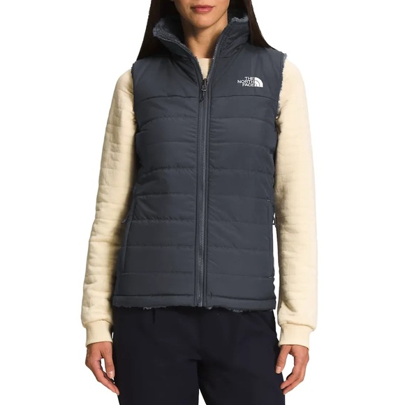 The North Face Mossbud Insulated Grey  Vest - Picture 1 of 7